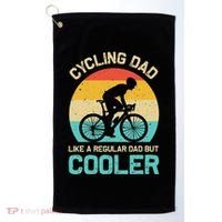 Cycling Dad Like A Regular Dad But Cooler Funny Cyclist Gift Golf Towel thumb 0
