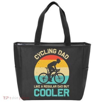 Cycling Dad Like A Regular Dad But Cooler Funny Cyclist Gift Tote Bag