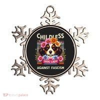 Childless Dog Lady Against Fascism Dog Lovers Kamala Harris Ornament thumb 0