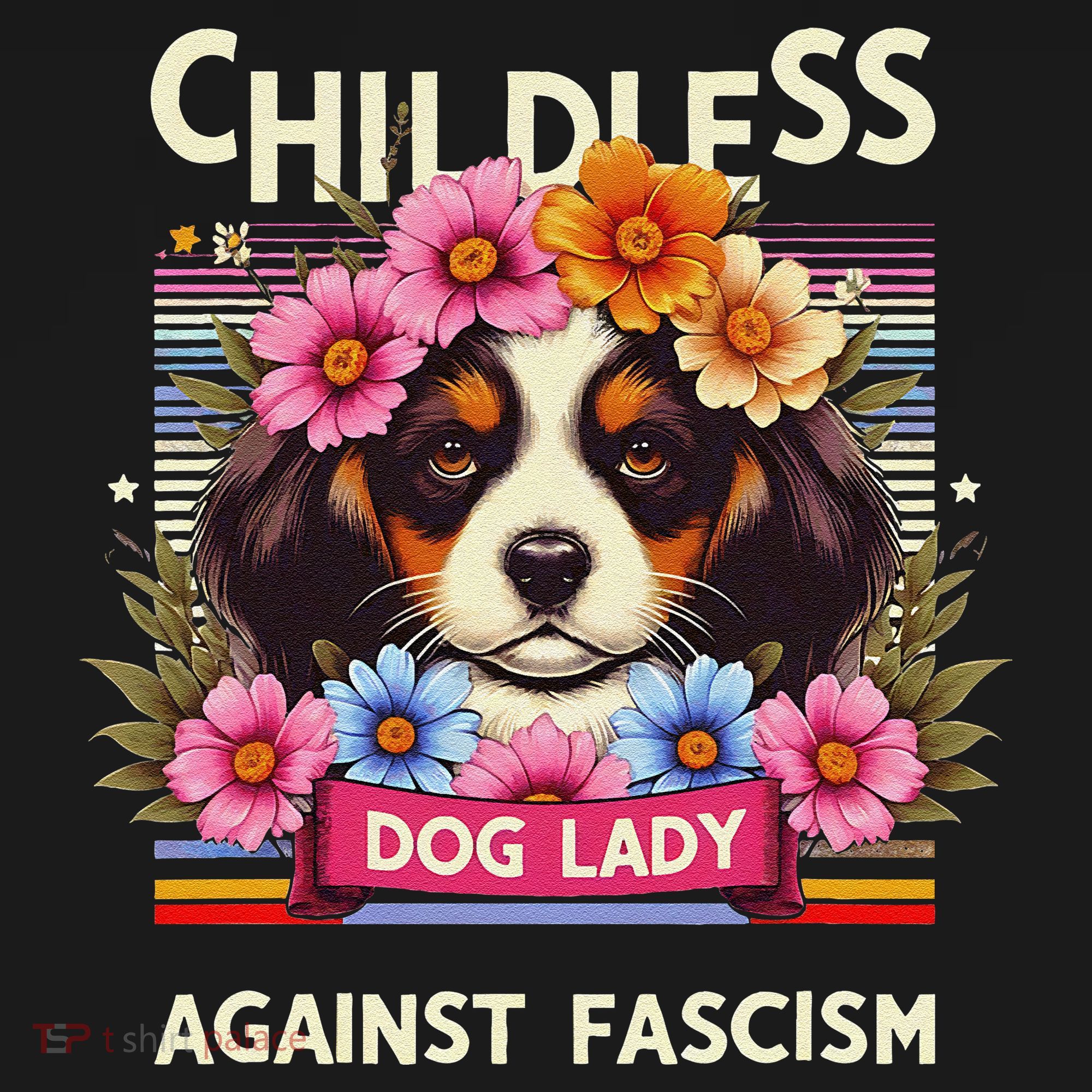Childless Dog Lady Against Fascism Dog Lovers Kamala Harris Ornament