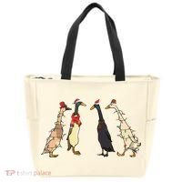 Christmas Ducks Lights Santa Ducks Merry Christmas Tote Bag thumb 0