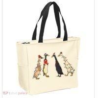 Christmas Ducks Lights Santa Ducks Merry Christmas Tote Bag thumb 2