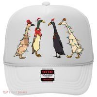 Christmas Ducks Lights Santa Ducks Merry Christmas Hat thumb 0