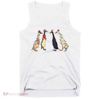 Christmas Ducks Lights Santa Ducks Merry Christmas Tank Top