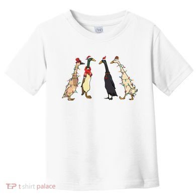 Christmas Ducks Lights Santa Ducks Merry Christmas Toddler T-Shirt