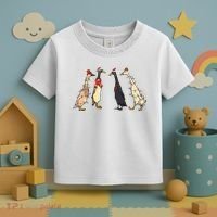 Christmas Ducks Lights Santa Ducks Merry Christmas Toddler T-Shirt thumb 3