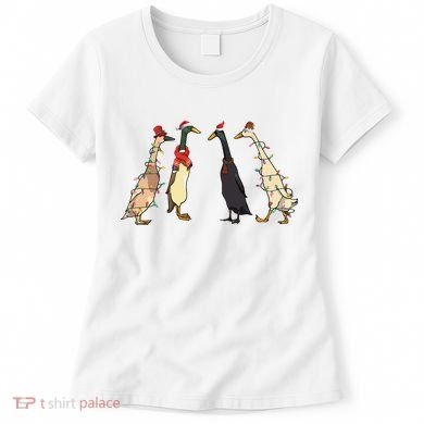Christmas Ducks Lights Santa Ducks Merry Christmas Women's T-Shirt