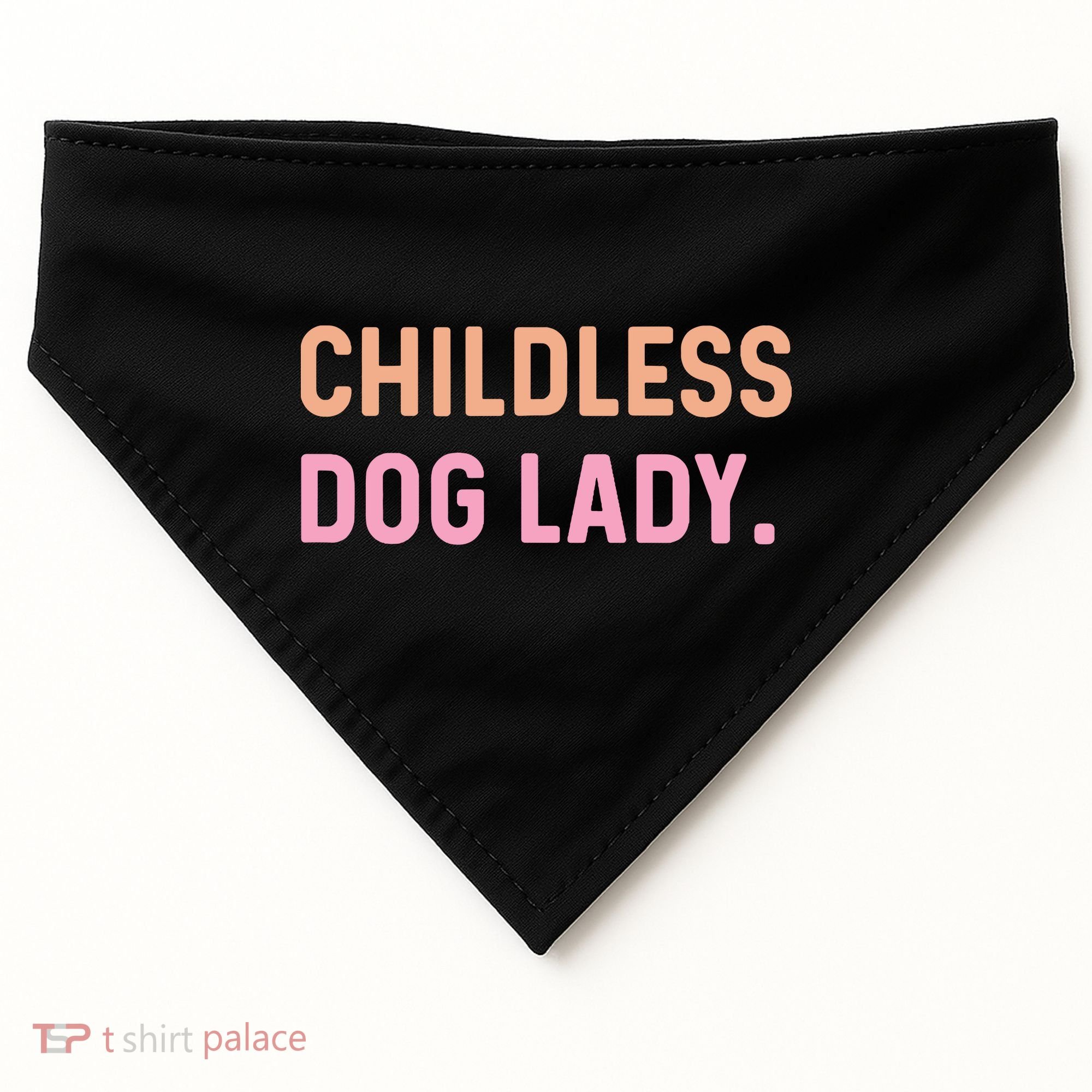 Childless Dog Lady Funny Pet Animal USA-Made Doggie Bandana