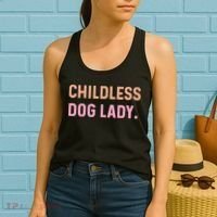 Childless Dog Lady Funny Pet Animal Women's Tank Top thumb 2
