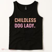 Childless Dog Lady Funny Pet Animal Tank Top thumb 2