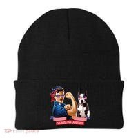 Childless Dog Lady Is Voting Kamala Election Usa 2024 Beanie thumb 0