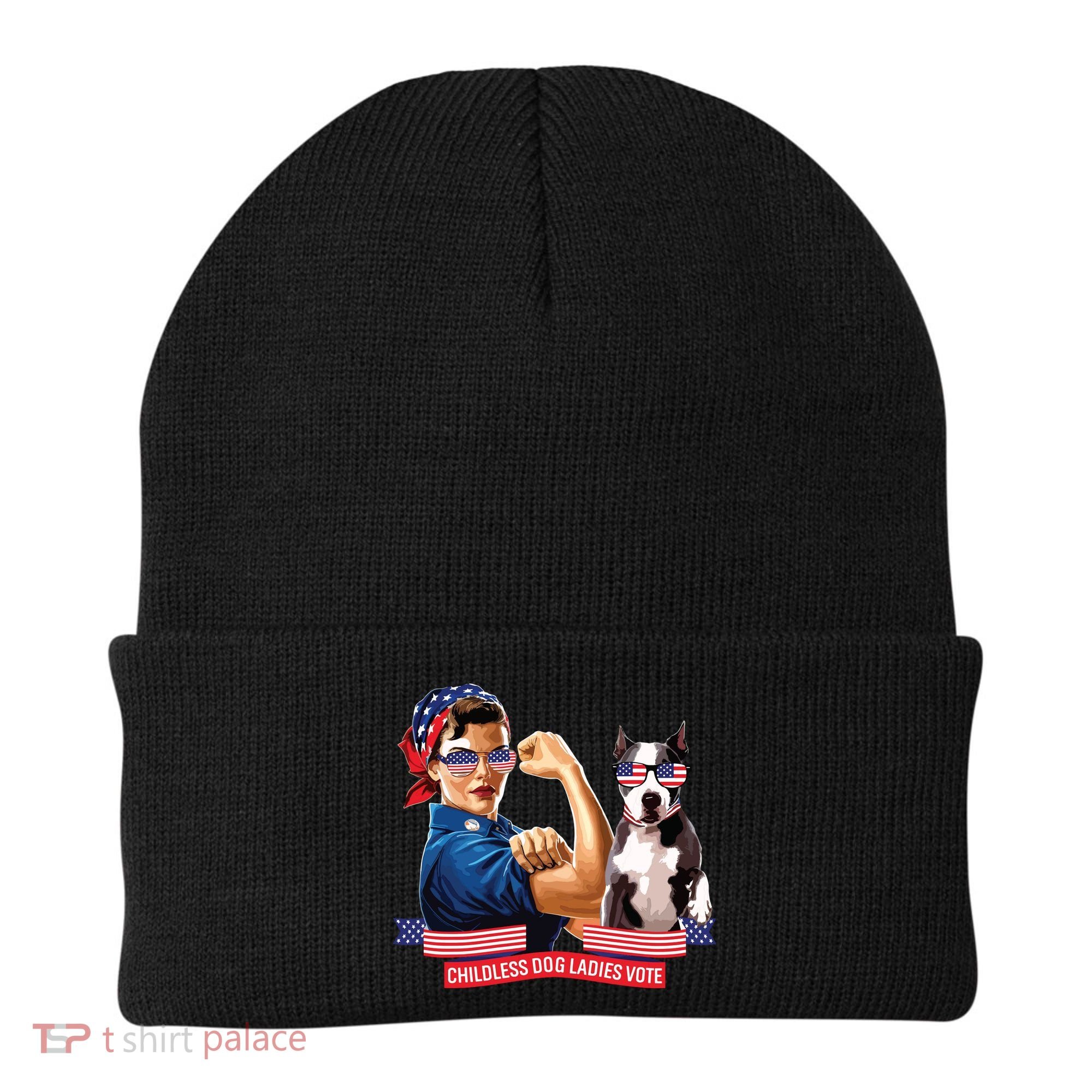 Childless Dog Lady Is Voting Kamala Election Usa 2024 Beanie