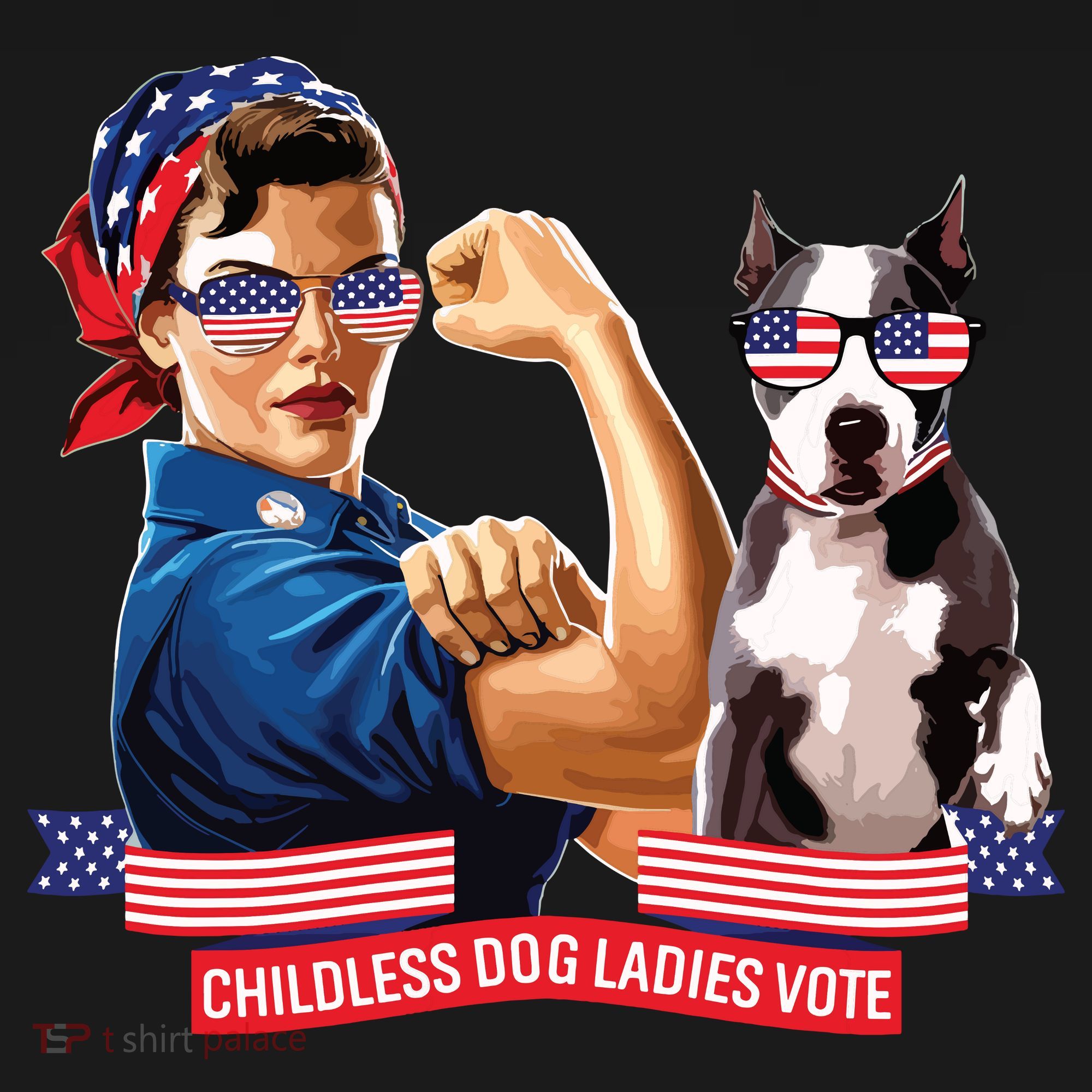 Childless Dog Lady Is Voting Kamala Election Usa 2024 Women's Hoodie