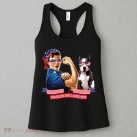 Childless Dog Lady Is Voting Kamala Election Usa 2024 Women's Tank Top thumb 3