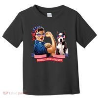 Childless Dog Lady Is Voting Kamala Election Usa 2024 Toddler T-Shirt thumb 0