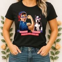 Childless Dog Lady Is Voting Kamala Election Usa 2024 Women's T-Shirt thumb 2