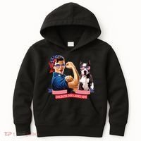Childless Dog Lady Is Voting Kamala Election Usa 2024 Kids Hoodie thumb 0
