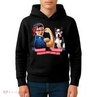 Childless Dog Lady Is Voting Kamala Election Usa 2024 Kids Hoodie thumb 4