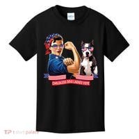 Childless Dog Lady Is Voting Kamala Election Usa 2024 Kids T-Shirt thumb 0