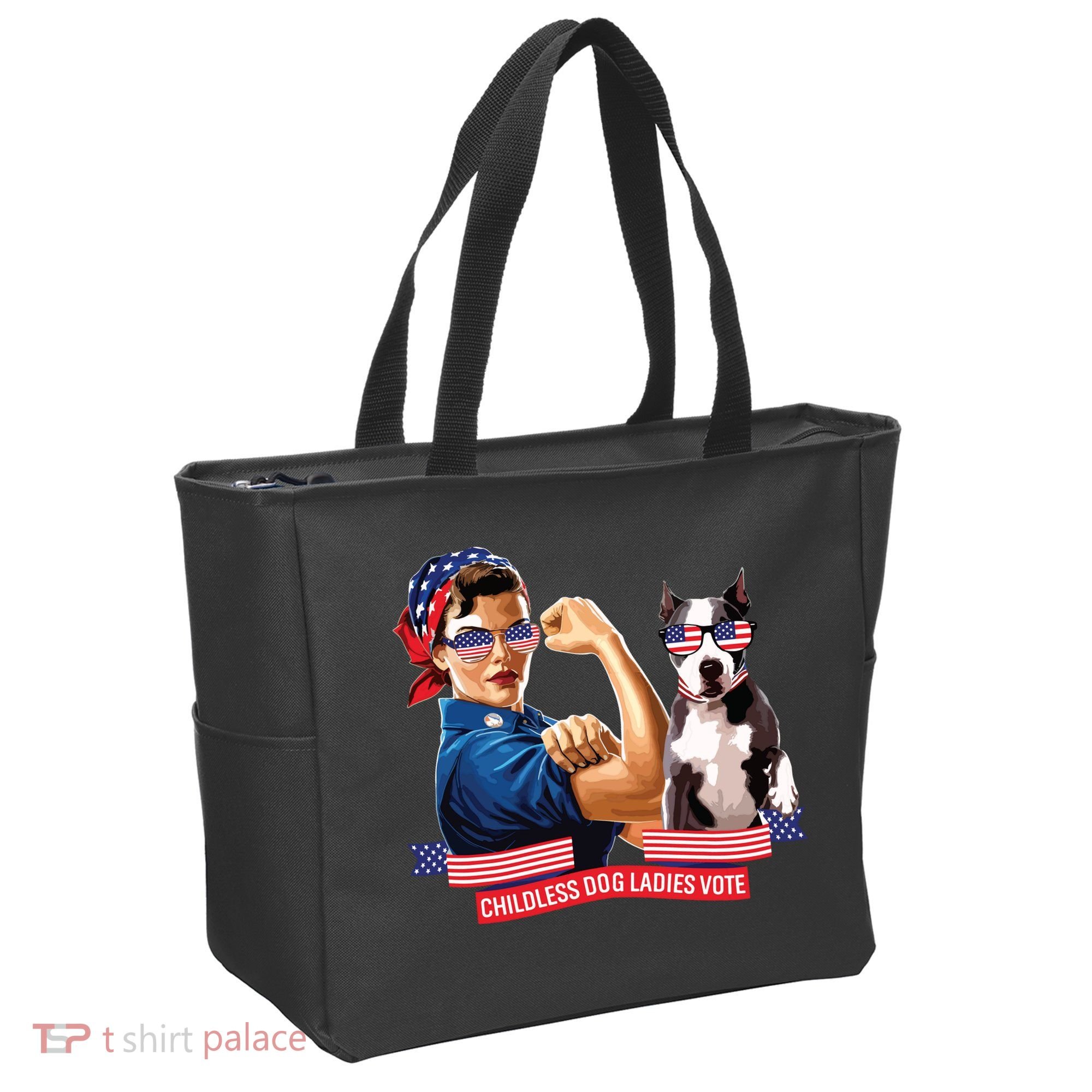 Childless Dog Lady Is Voting Kamala Election Usa 2024 Tote Bag