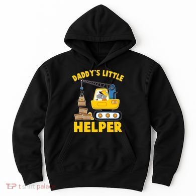 Cute Daddy's Little Helper Construction Hoodie