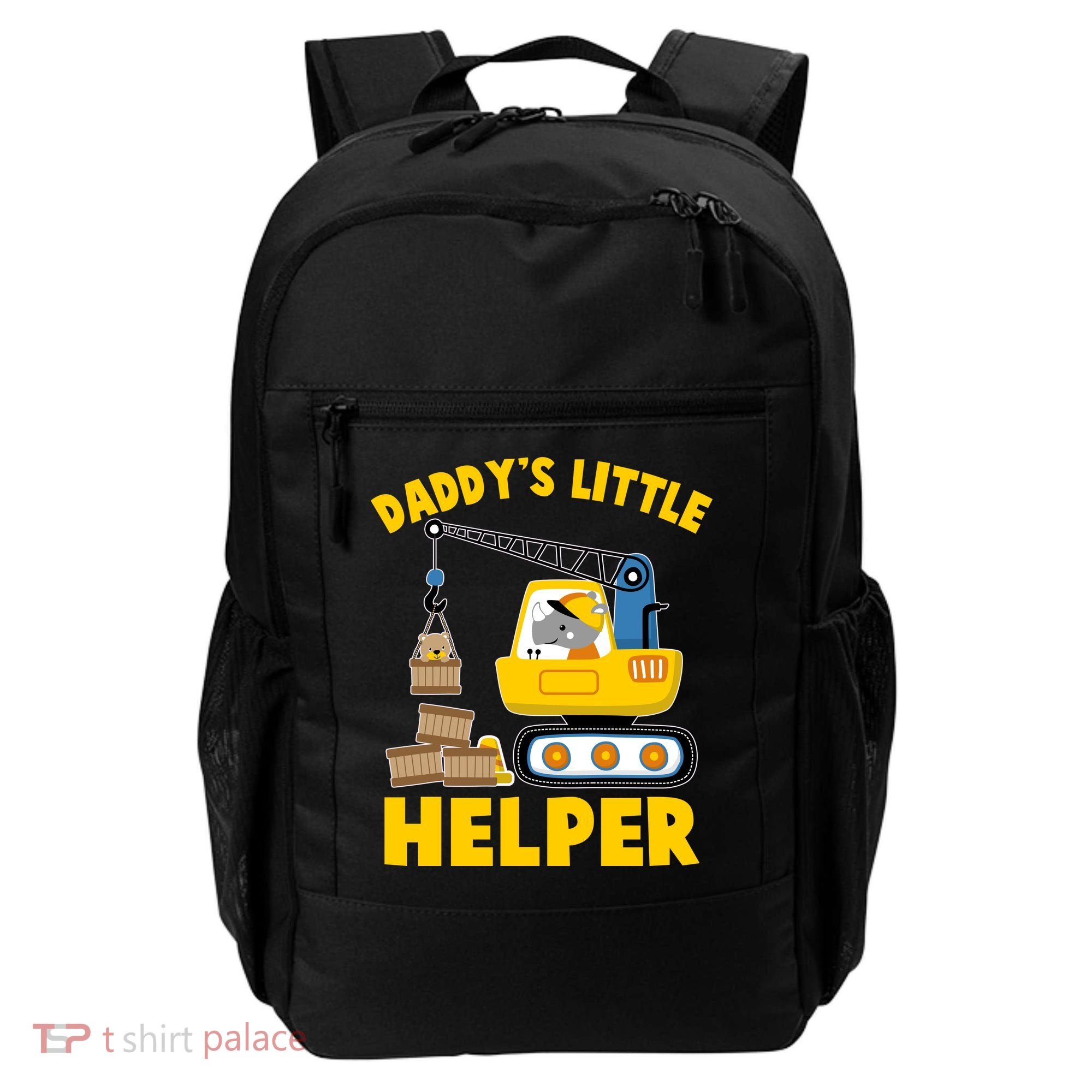 Cute Daddy's Little Helper Construction Backpack