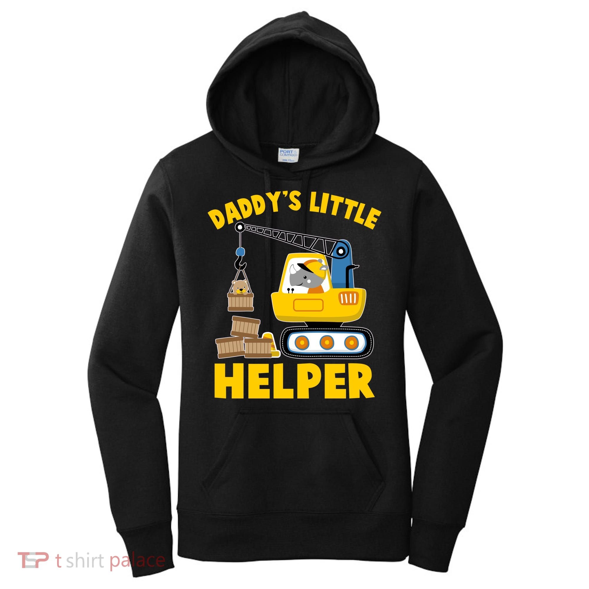 Cute Daddy's Little Helper Construction Women's Hoodie