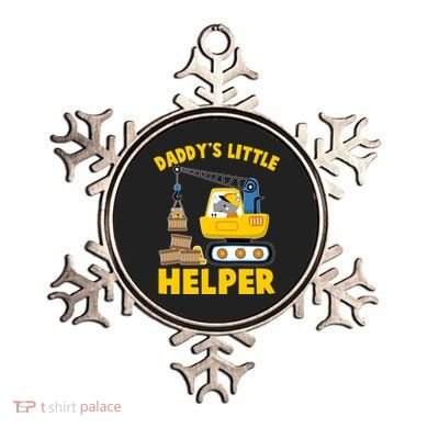 Cute Daddy's Little Helper Construction Ornament