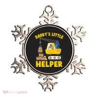 Cute Daddy's Little Helper Construction Ornament thumb 0