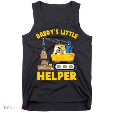 Cute Daddy's Little Helper Construction Tank Top