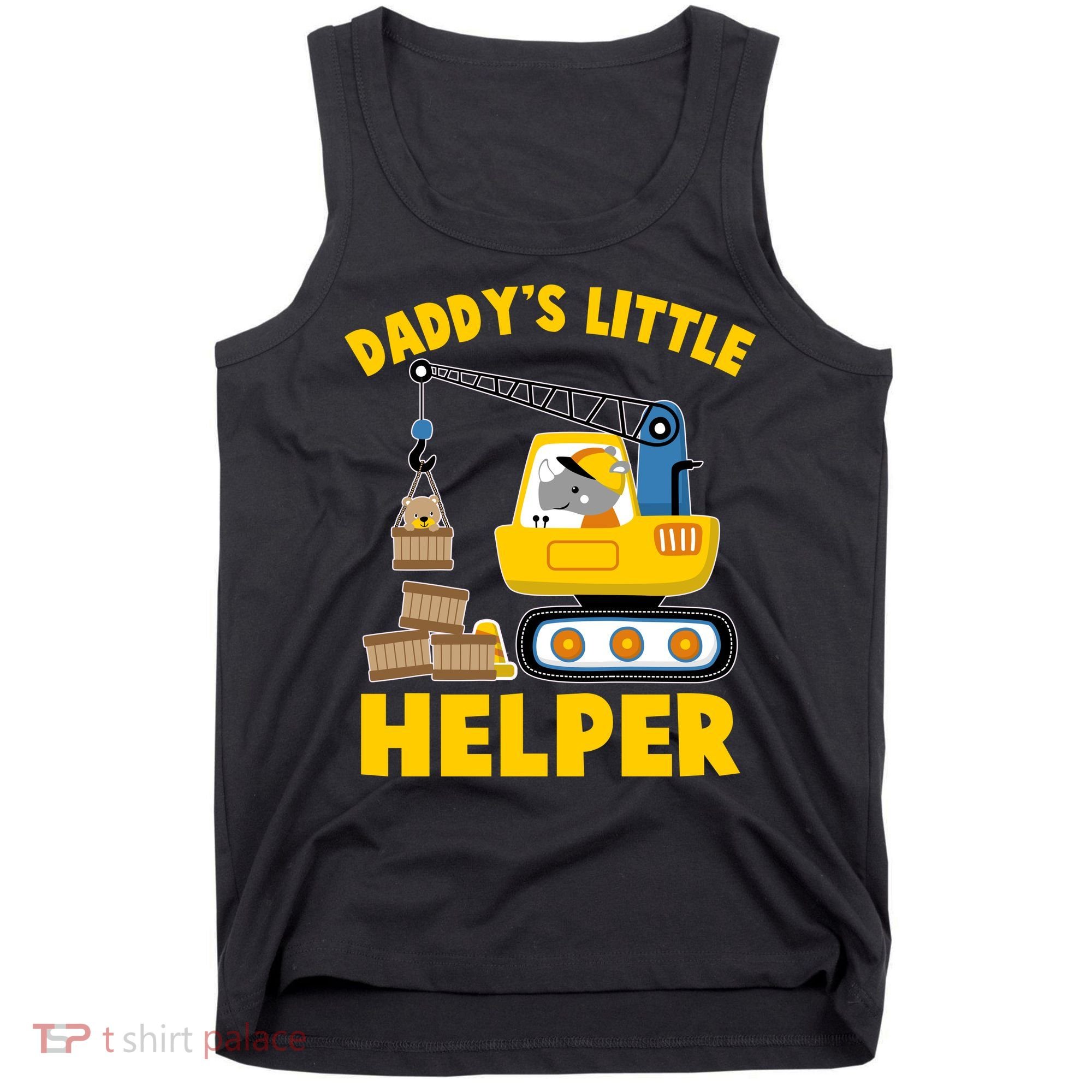 Cute Daddy's Little Helper Construction Tank Top