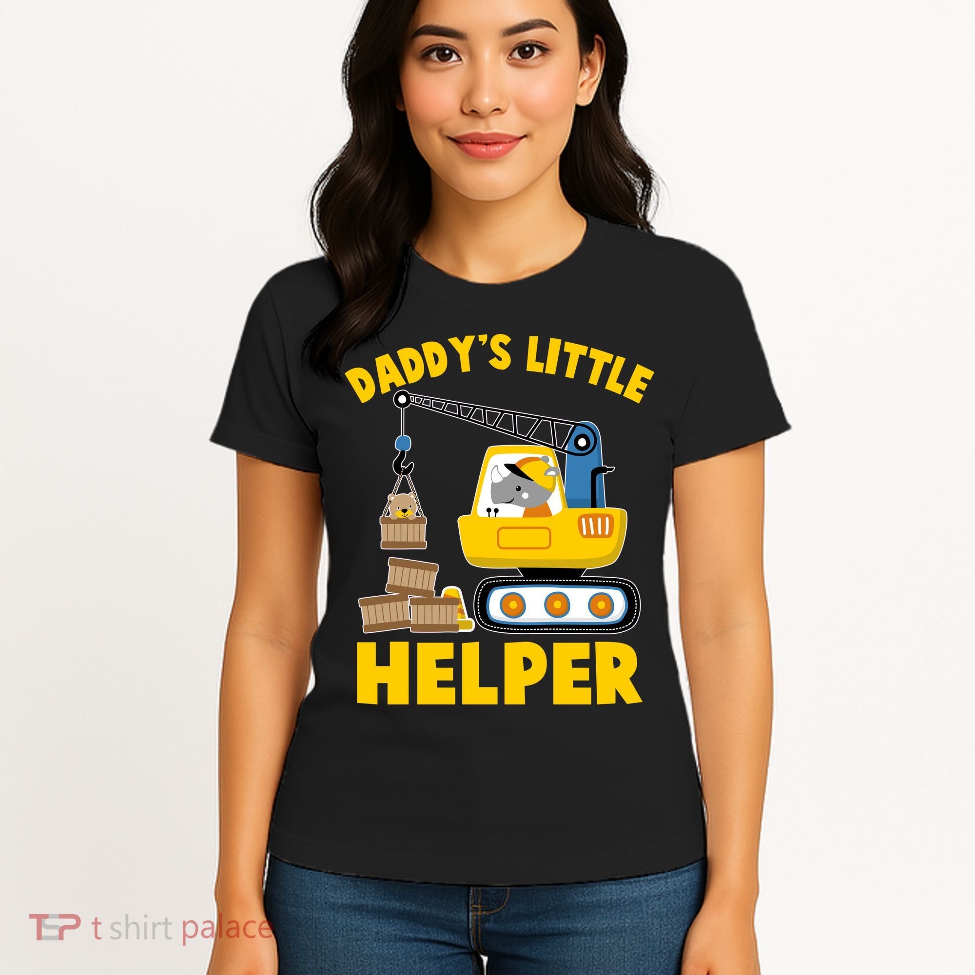 Cute Daddy's Little Helper Construction Women's T-Shirt