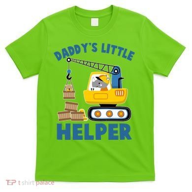Cute Daddy's Little Helper Construction T-Shirt