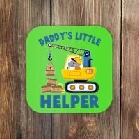 Cute Daddy's Little Helper Construction Coaster thumb 0