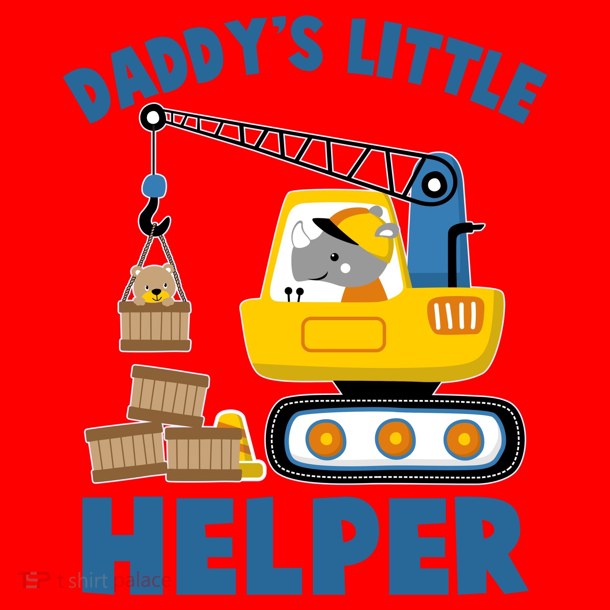 Cute Daddy's Little Helper Construction Santa Hat