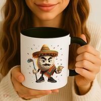 Cinco De Mayo Golf Ball With Sombrero Margarita Golf Lover Coffee Mug thumb 3