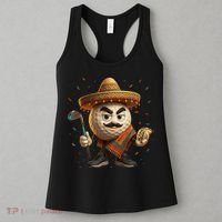 Cinco De Mayo Golf Ball With Sombrero Margarita Golf Lover Women's Tank Top thumb 3