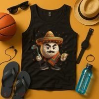 Cinco De Mayo Golf Ball With Sombrero Margarita Golf Lover Tank Top thumb 4