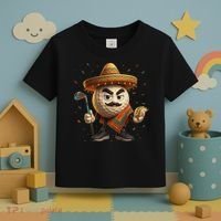 Cinco De Mayo Golf Ball With Sombrero Margarita Golf Lover Toddler T-Shirt thumb 3