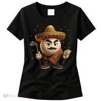Cinco De Mayo Golf Ball With Sombrero Margarita Golf Lover Women's T-Shirt thumb 0