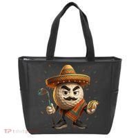Cinco De Mayo Golf Ball With Sombrero Margarita Golf Lover Tote Bag thumb 0