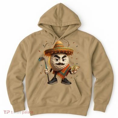 Cinco De Mayo Golf Ball With Sombrero Margarita Golf Lover Hoodie