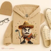 Cinco De Mayo Golf Ball With Sombrero Margarita Golf Lover Hoodie thumb 4