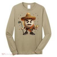 Cinco De Mayo Golf Ball With Sombrero Margarita Golf Lover Long Sleeve Shirt thumb 0