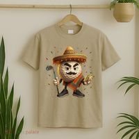 Cinco De Mayo Golf Ball With Sombrero Margarita Golf Lover T-Shirt thumb 2
