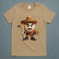 Cinco De Mayo Golf Ball With Sombrero Margarita Golf Lover T-Shirt thumb 5
