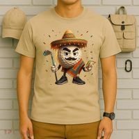 Cinco De Mayo Golf Ball With Sombrero Margarita Golf Lover T-Shirt thumb 6