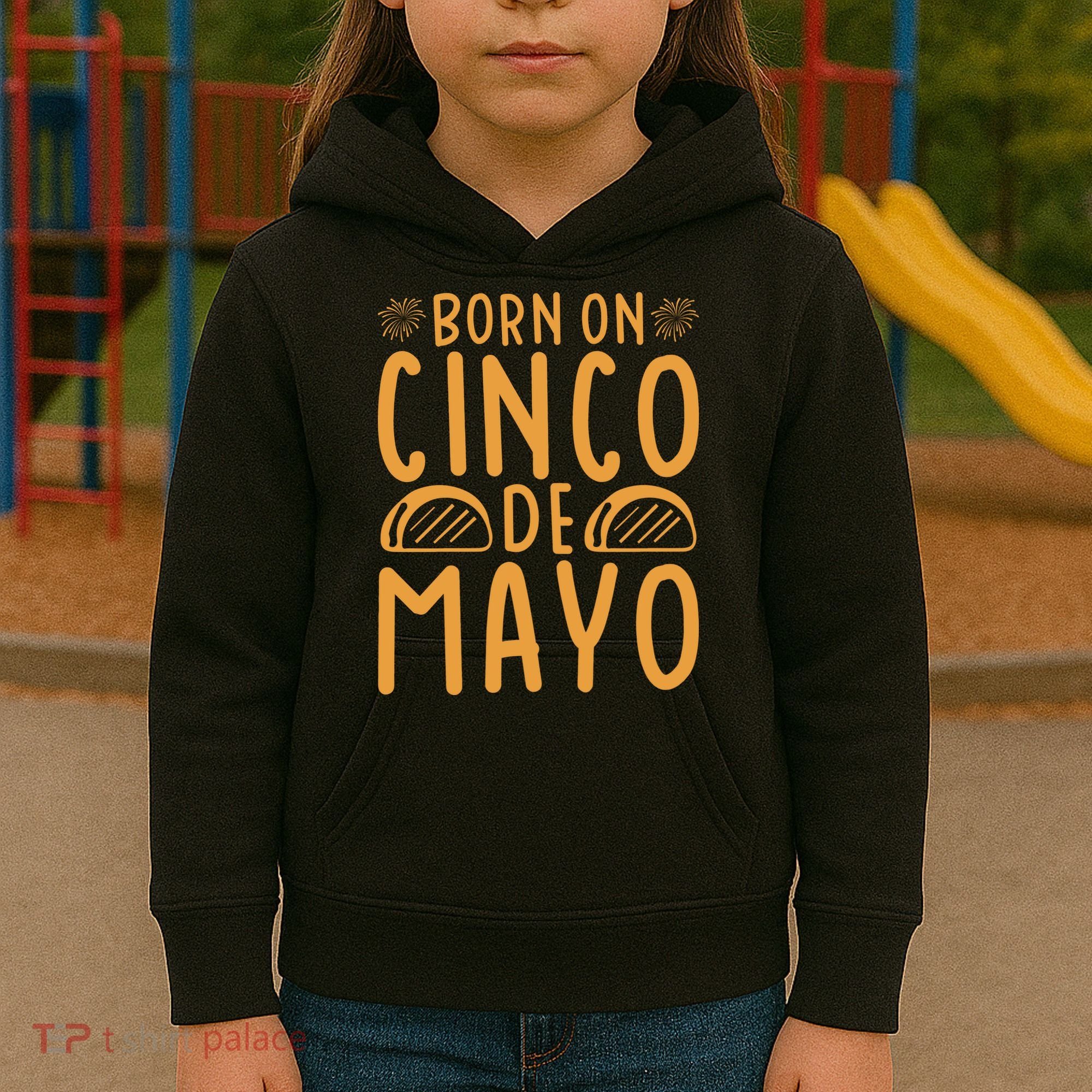 Cinco De Mayo Birth Kids Hoodie