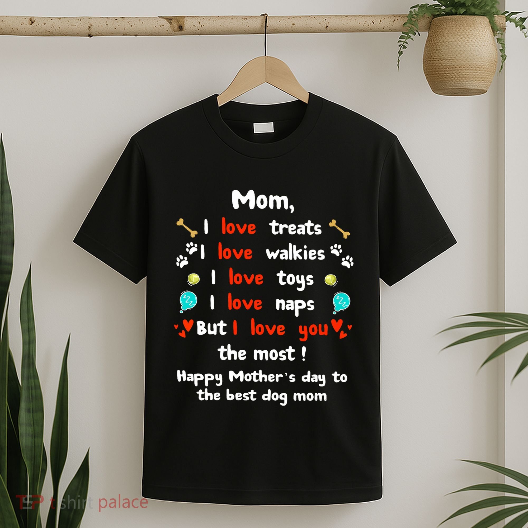 Cute Dog Mom Mothers Day Happy Mothers Day Gifts From Dog T-Shirt