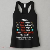 Cute Dog Mom Mothers Day Happy Mothers Day Gifts From Dog Women's Tank Top thumb 3